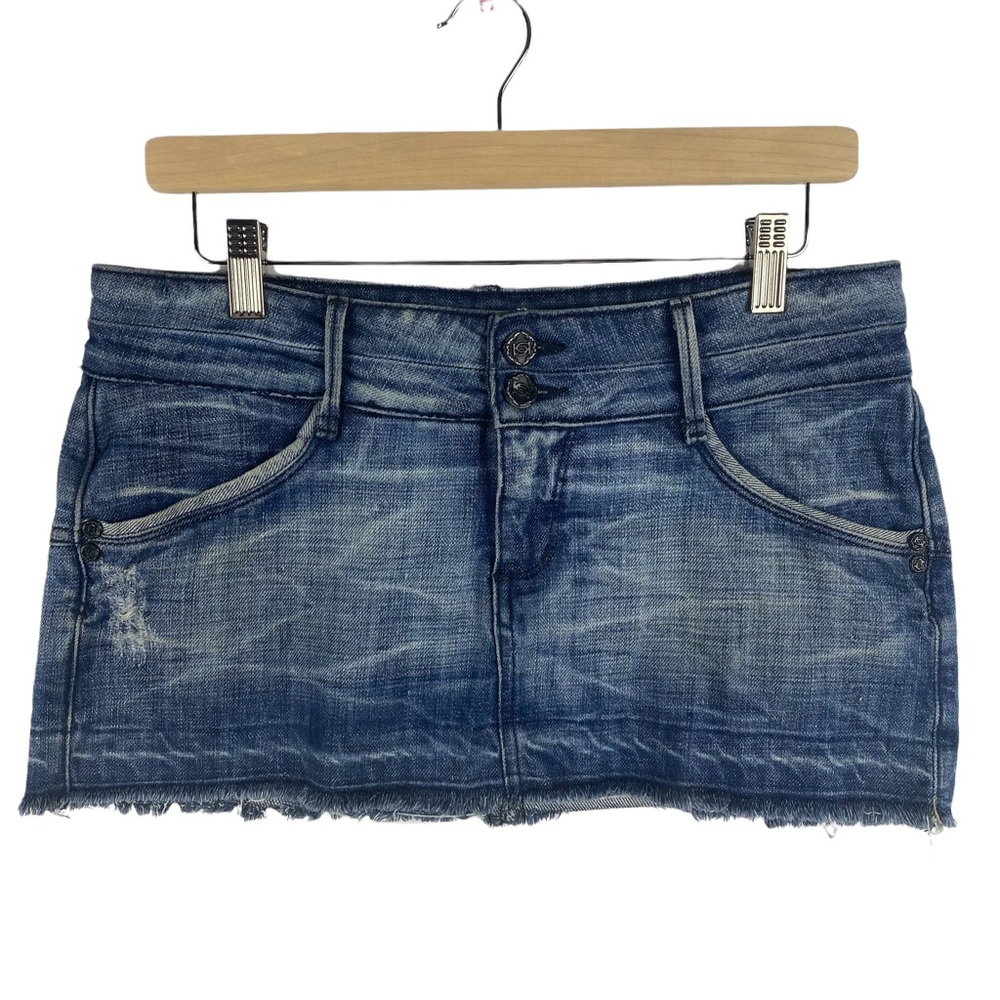 Bebe Mini Jean Skirt